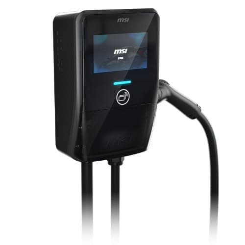 MSI Smart EV Charger EV Premium V2, Single Phase 32A, 7.4KW ,5M Type 2 Charging gun, 7" IPS, IP55 (Charger) / IP67 (charging gun)