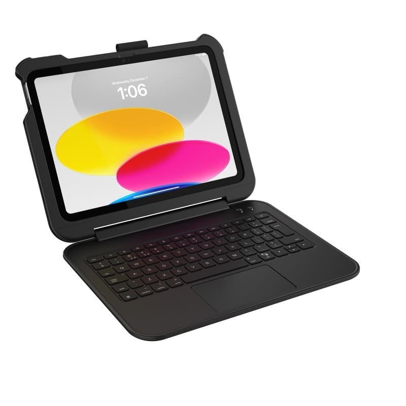 OtterBox Achiever 360 Apple iPad (11") (A16) (11th Gen) / iPad (10.9") (10th Gen) Keyboard with Case (English) Black - (77-97885 ), 7 Years Warranty