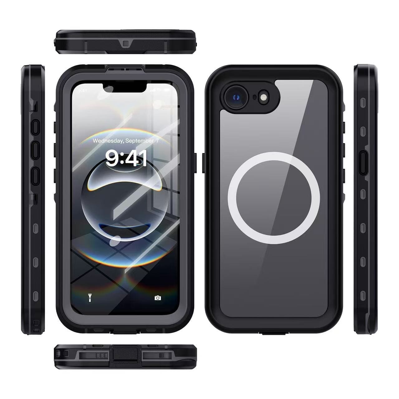 USP Apple iPhone 17e / iPhone 16e (6.1") WaterProof Case Black - DROP+ Military Standard, Waterproof, Shockproof, DustProof , 3 Years Warranty