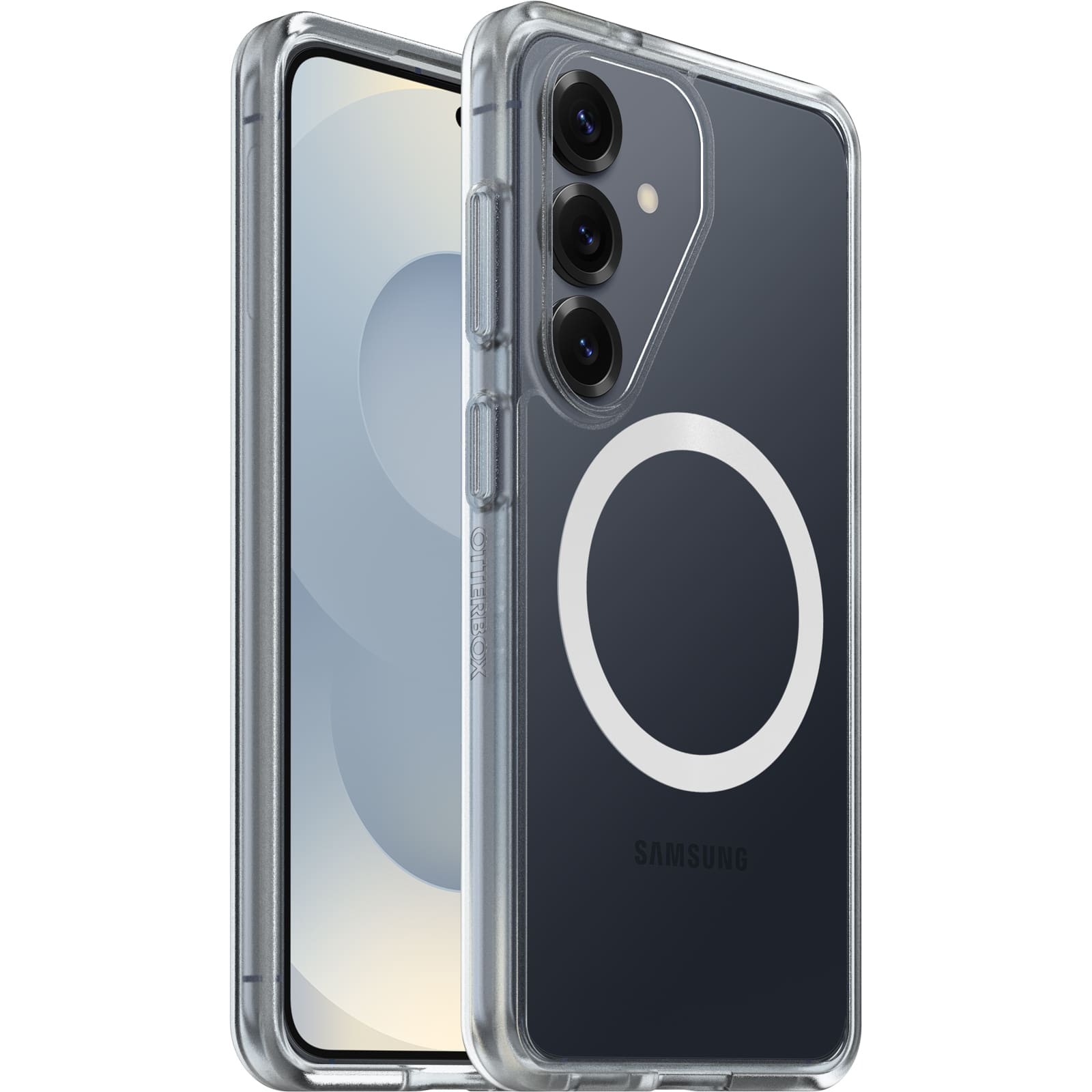 OtterBox React Magnets Samsung Galaxy S26 5G (6.3") Case Clear - (77-99941),DROP+ Military Standard,Raised Edges,7 Years Warranty