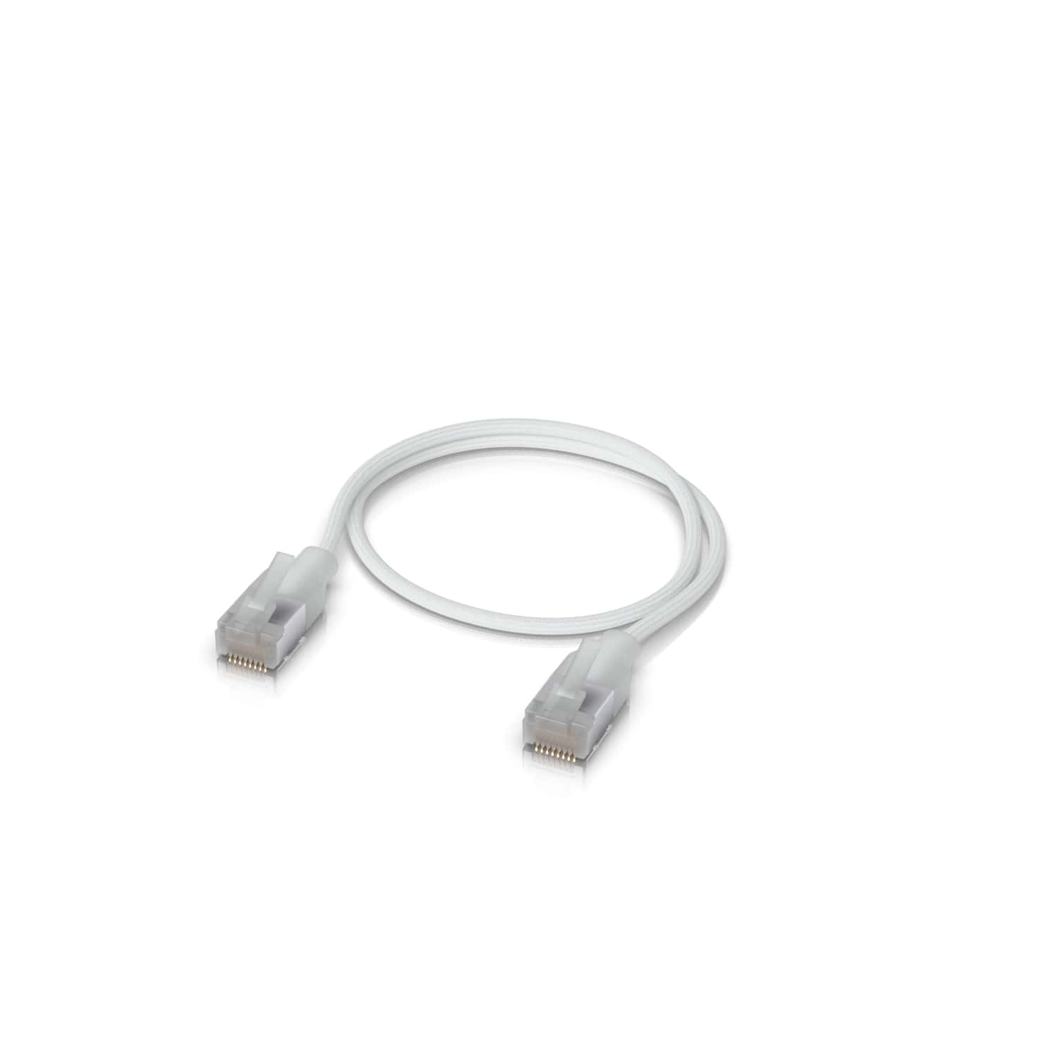 Ubiquiti UniFi Premium Patch Cable,0.3M, White, Ultra-Thin Braided Patch Cable, Designed Optimized 10GbE Networking