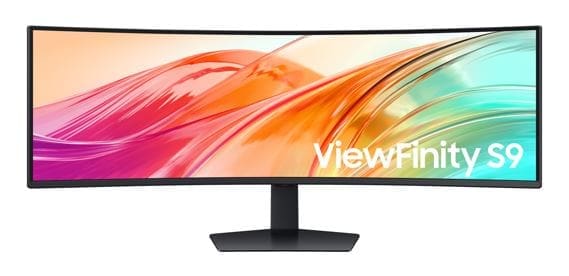 Samsung 49" ViewFinity Monitor Dual QHD 5120x1440 5ms 32:9 1000R Tilt Swivel Height Adjust VESA DisplayHDR 400 1xUSB-C DP 2xHDMI LAN Prot HAS Speaker