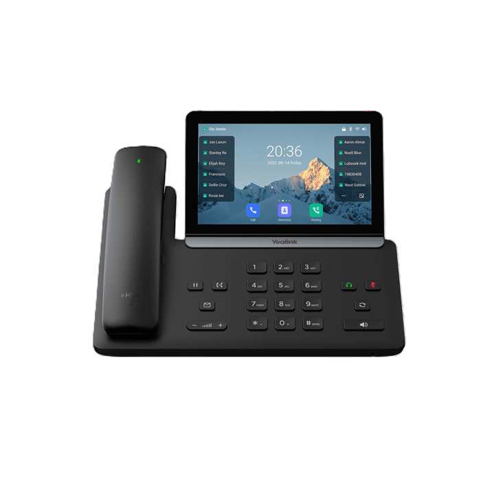 Yealink SIP-T88W Pro IP Phone, 7" Touchscreen, Android 13, HD Voice, Bluetooth Handset, Wi-Fi 6, Dual USB, PoE