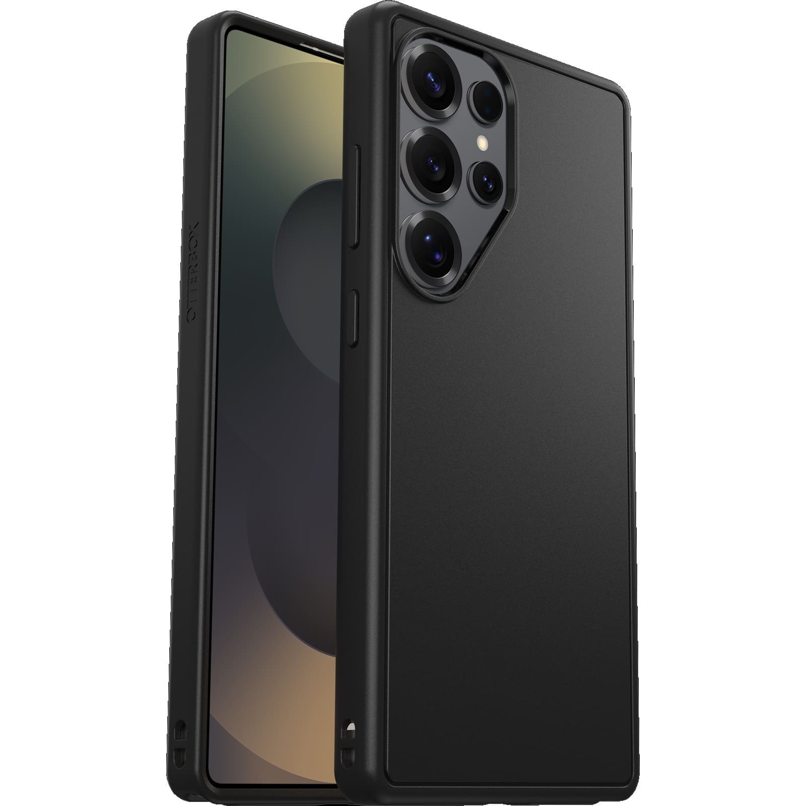 OtterBox React Samsung Galaxy S25 Ultra 5G (6.9") Case Black Crystal (Clear/Black) -(77-97504)),Antimicrobial,DROP+ Military Standard,7 Years Warranty