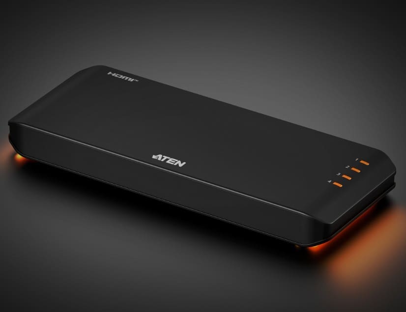 Aten Essential 4-Port True 4K HDMI Splitter, EDID Sync™, One HDMI source shares four True 4K displays, LPCM 7.1, Dolby® DTS-HD Master Audio™