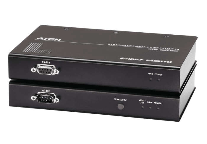 Aten 4K HDMI HDBaseT 2.0 KVM Extender with RS232, 1x CE820L + 1x CE820R, Long distance with superior video quality