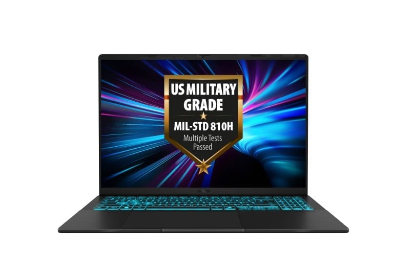 (Special Buy) ASUS VivoBook V16 16" WUXGA Notebook, Intel Core 7 240H, DDR5 32GB, 1TB SSD, RTX 5060 8GB GDDR7, Black, Win 11 Pro, 1.95kg, 1Y Warranty